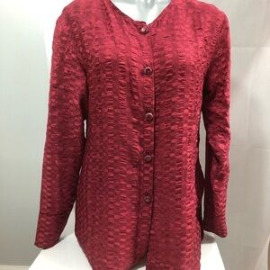 💥💥 SALE! 5 / $25 💥💥 Hand painted 100%  silk blouse by Pamela B…